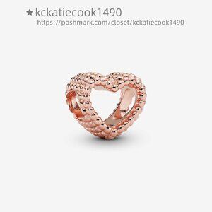 Pandora Beaded Open Heart Charm